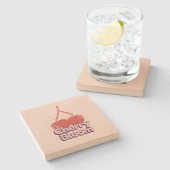 Kers Bloom Stenen Onderzetter (Zijkant)