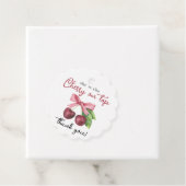 Kers boog baby shower - Dank je Bedankjes Labels (In situ)