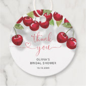 Kers Bruiloft Feest Dank je Bedankjes Labels (Voorkant)