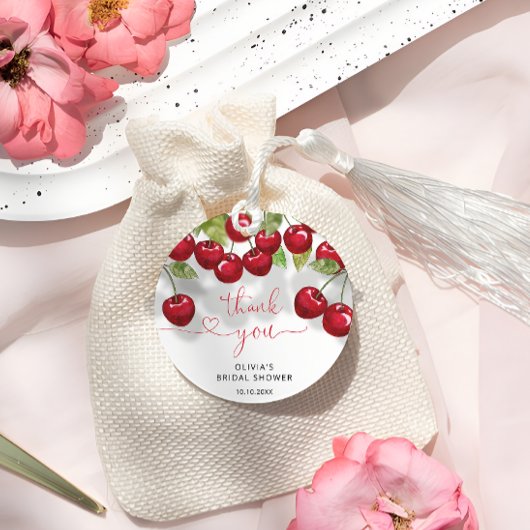 Kers Bruiloft Feest Dank je Bedankjes Labels