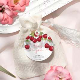 Kers Bruiloft Feest Dank je wel Bedankjes Labels