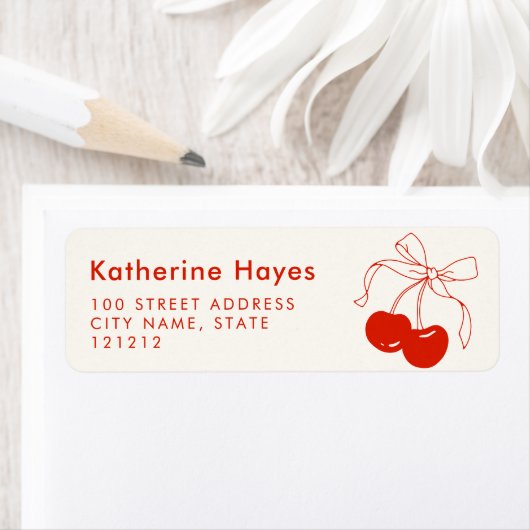 Kers Bruiloft Return Address Label (Insitu)