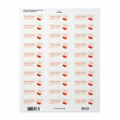 Kers Bruiloft Return Address Label (Full Sheet)