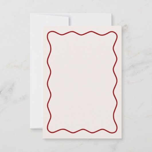 Kers Bruiloftsfeest  Bedankkaart (Achterkant)