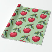 Kers Cadeaupapier (Uitgerold)