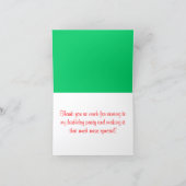 Kers Cupcake Dank Je Bedankkaart (Binnen)