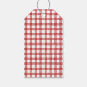 Kers en Rode Lint Verjaardag Cadeaulabel (Achterkant)