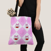Kers en roos tote bag (Dichtbij)