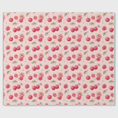 Kers Framboos Aquarel Fruit Cadeaupapier (Vlak)