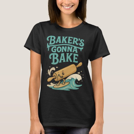 Ker's Gonna Ke Deegroller Surfing Bloem Ontwerp  T-shirt (Voorkant)