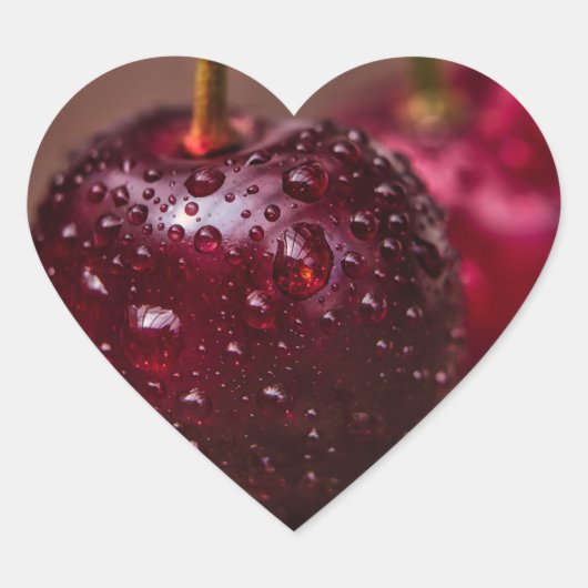 Kers hart sticker (Voorkant)
