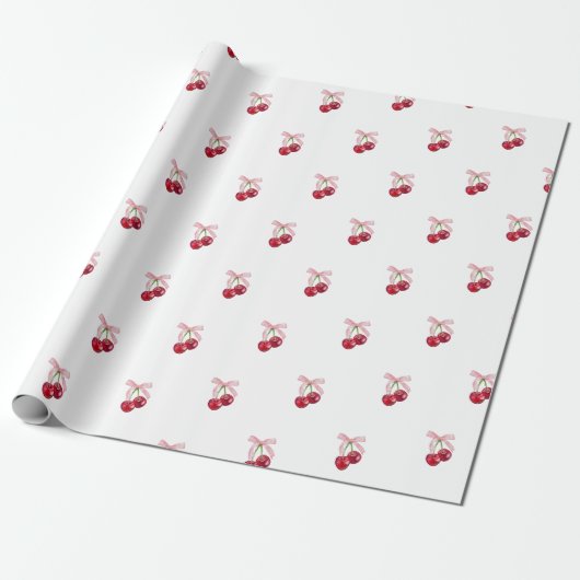 Kers inpakpapier (Uitgerold)