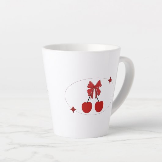 Kers Latte Mok (Rechterhoek)