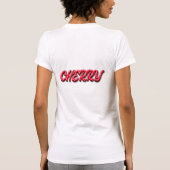 Kers Letters Tekstkunst T-shirt (Achterkant)