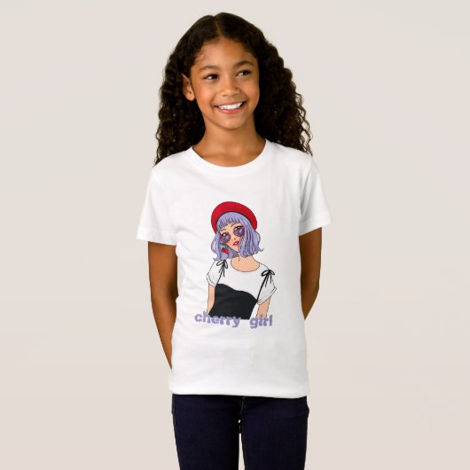 Kers Meisje T-shirt (Voorkant volledig)