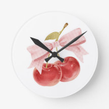 Kers meisjeskamer decor, Roze Coquette Strik Kers