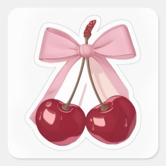 KERS MET LINT VIERKANTE STICKER (Voorkant)