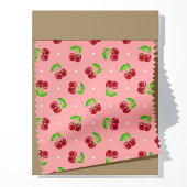 Kers met Stippen op Roze Stof