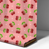 Kers met Stippen op Roze Stof