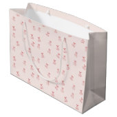 Kers Omlijning Minimalisme Cadeautas (Achterkant Gekanteld)