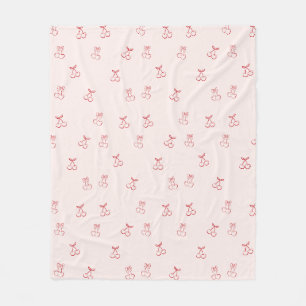 Kers Omtrek Minimalisme Fleece Deken