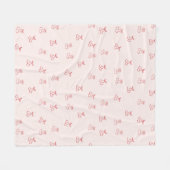 Kers Omtrek Minimalisme Fleece Deken (Voorkant (Horizontaal))