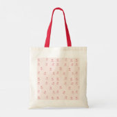 Kers Omtrek Minimalisme Tote Bag (Achterkant)