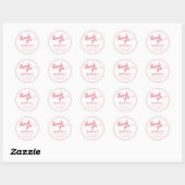 Kers Op Baby Shower Ronde Stickers (Vel)