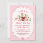 Kers op Beer Babyshower Kaart (Voorkant)