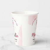 Kers op de bovenste boogcocktail Zomer bruidsdouch Papieren Bekers (Links)