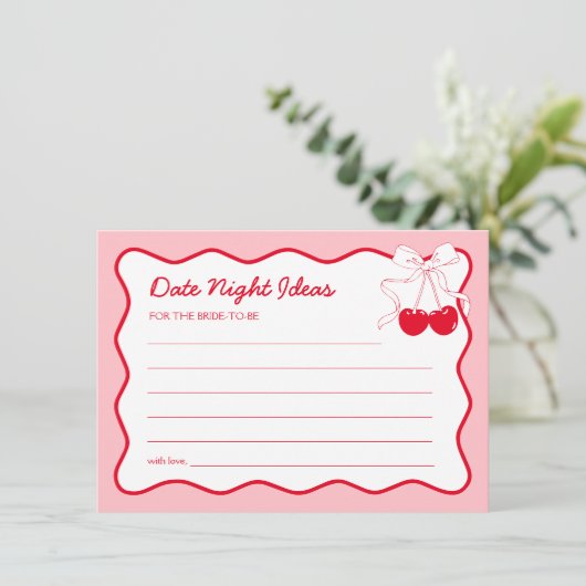 Kers op de Brug Bruidsfeestje Date Night Ideeën Ka Kaart (Staand voorkant)