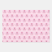 Kers op de Bruidsmeisjes Bruiloft Aangepast Inpakpapier Vel (Voorkant 2)