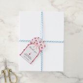 Kers Op De Bruidsshowers Coquette Roze Cute Cadeaulabel (Met Touw)