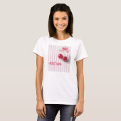 Kers op de Roze Strik Moeder Worden T-shirt (Voorkant volledig)