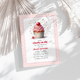 Kers Op De Taart Baby Shower Kaart