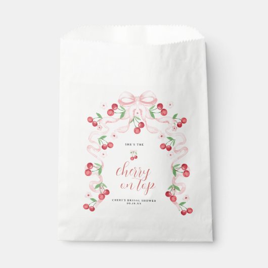 Kers op de Taart | Bruidsfeest Bedankzakje (Voorkant)