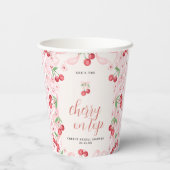 Kers op de Taart | Bruidsfeest Papieren Bekers (Achterkant)