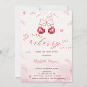 Kers op de Top Baby Shower Kaart (Voorkant)