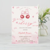 Kers op de Top Baby Shower Kaart (Staand voorkant)