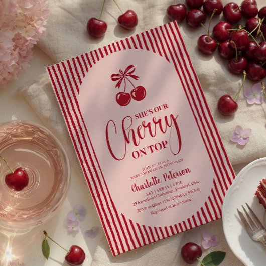 Kers op de Top Baby Shower Kaart