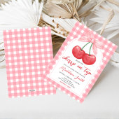 Kers op de Top Baby Shower Kaart