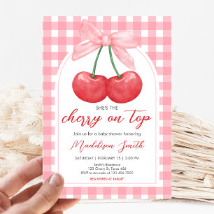 Kers op de Top Baby Shower Kaart