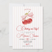 Kers op de top baby shower uitnodiging (Voorkant)