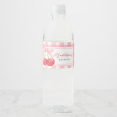 Kers op de Top Baby Shower Waterfles Etiket (Voorkant)