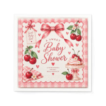 Kers-op-de-top-babyfeest papieren bord
