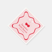 Kers Op De Top Boog Bruidsfeest Servet (Hoek)