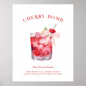 Kers op de top | Bruiloft Signature Drank Poster (Voorkant)