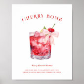 Kers op de top | Bruiloft Signature Drank Poster (Voorkant)