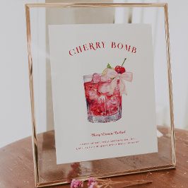 Kers op de top | Bruiloft Signature Drank Poster