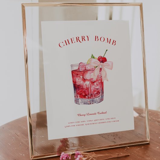 Kers op de top | Bruiloft Signature Drank Poster
